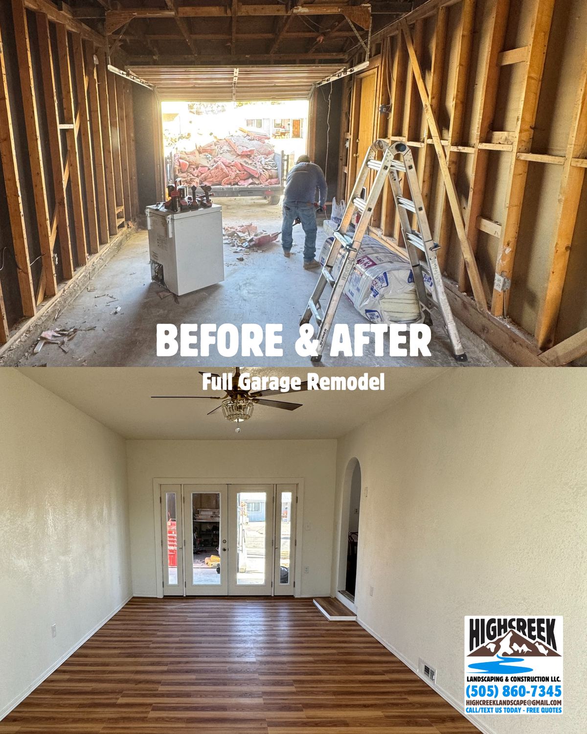 Before and after: full garage remodel
