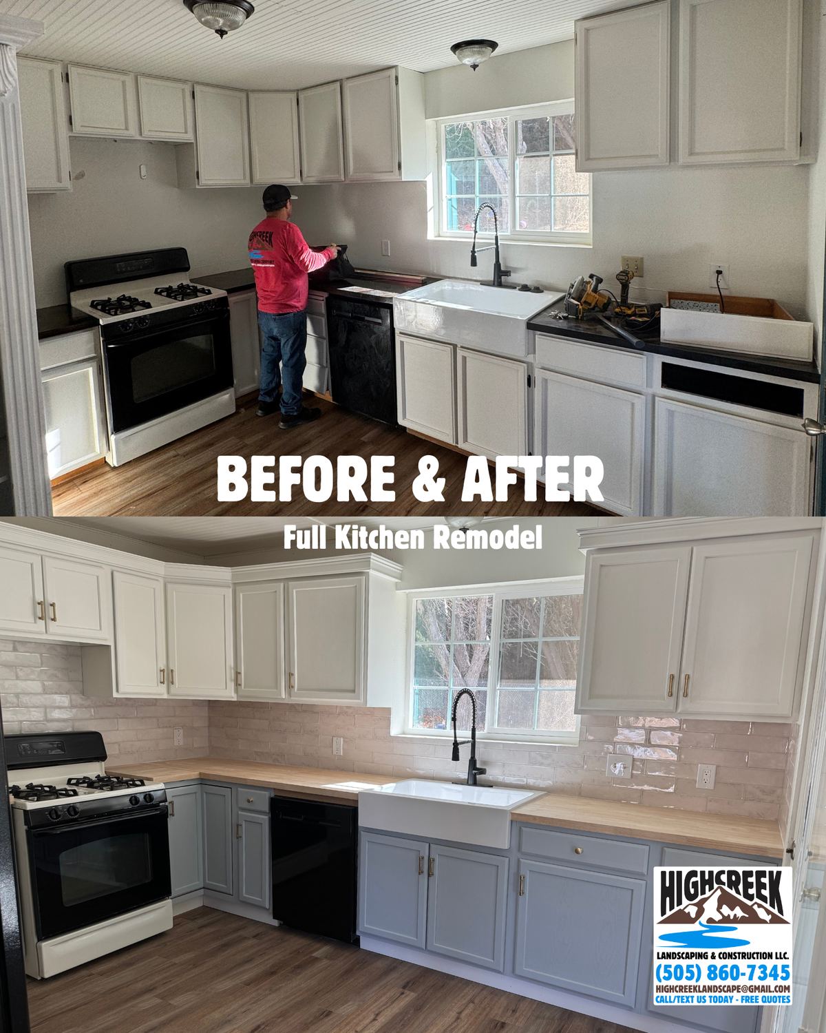 Before and after: full kitchen remodel