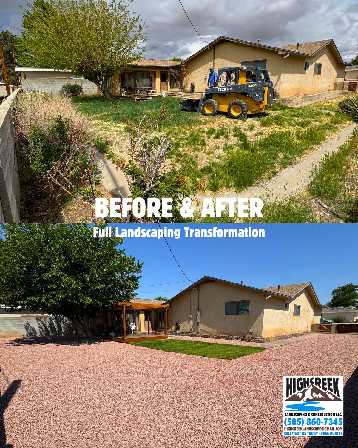 Before and after: full landscaping transformation 2