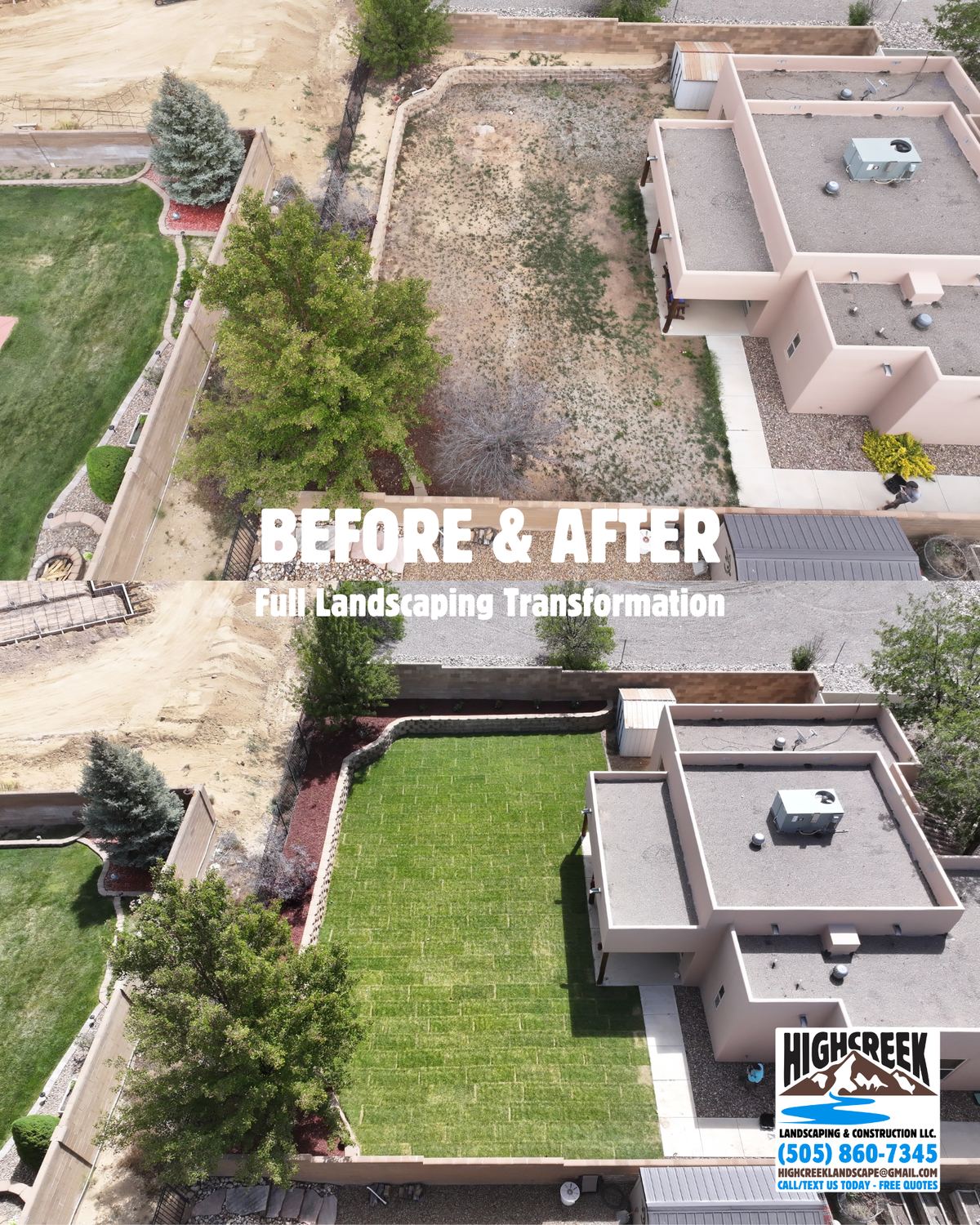 Before and after: full landscaping transformation 5